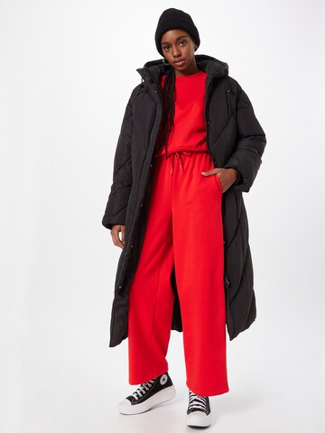 Monki Winter coat in Black