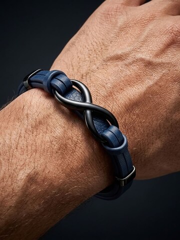 UNIQAL Armband 'INFINITY' in Blauw