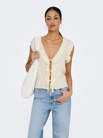 ONLY Overdel 'ONLNELLY' i hvid: forside