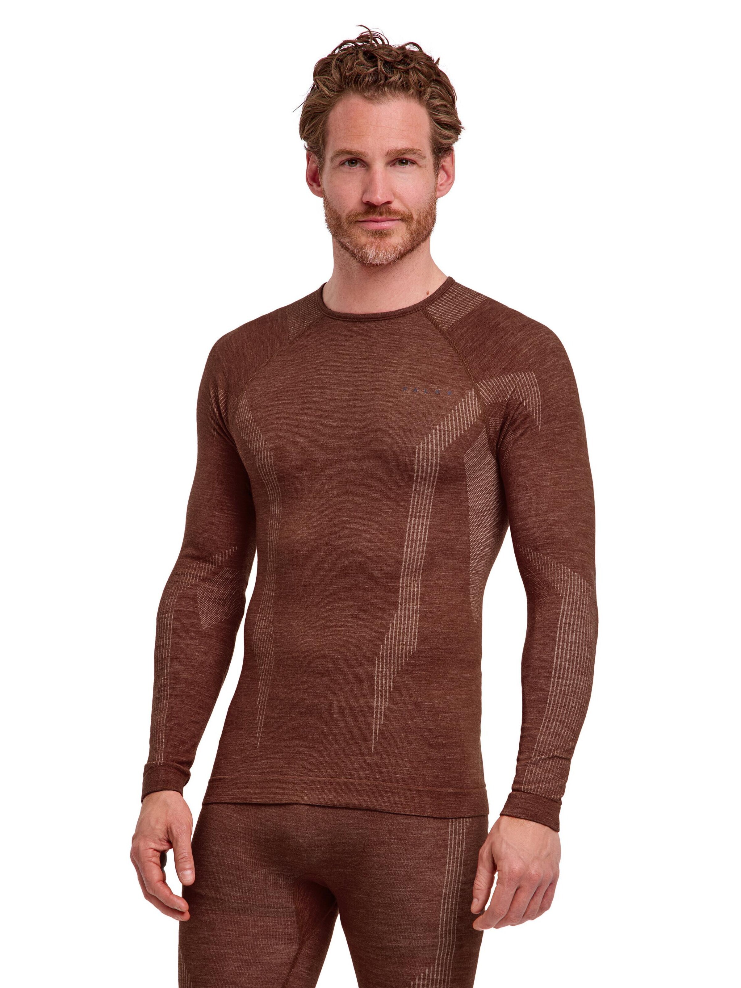 FALKE Base Layer in Brown: front