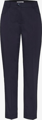 TONI Slim fit Pleated Pants in Blue: front