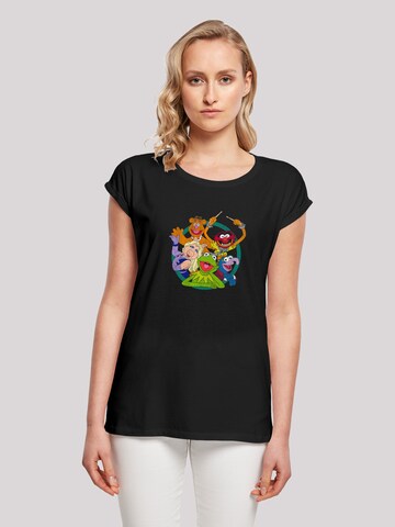 T-shirt 'Disney Muppets Group' F4NT4STIC en noir : devant