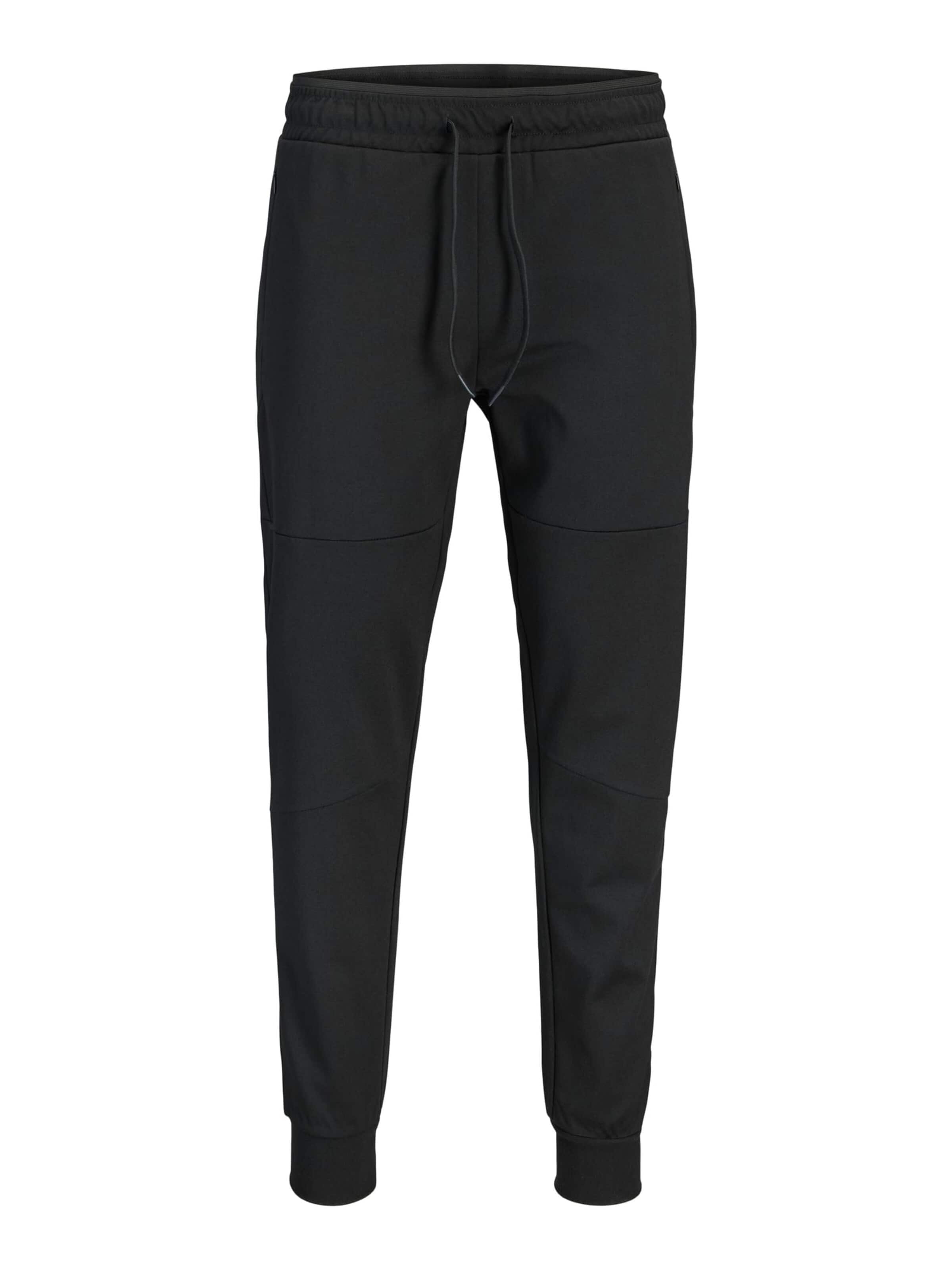 JACK & JONES Baggy Sportbroek 'Gordon' in Zwart: voorkant