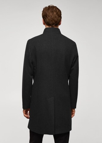 MANGO MAN Between-Seasons Coat 'Funnel' in Grey