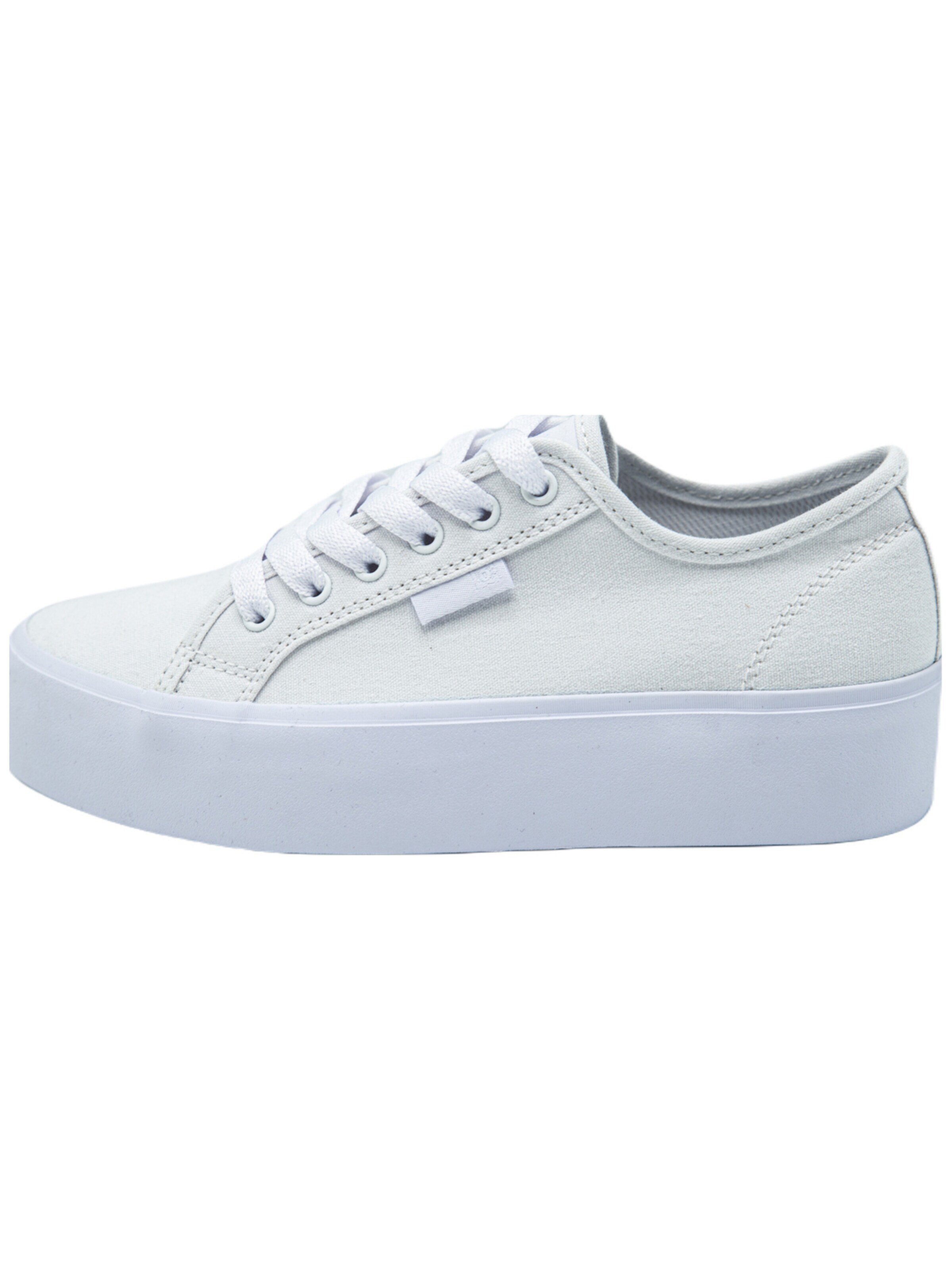 Baskets basses DC Shoes en blanc : devant