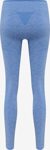 Hummel Skinny Sporthose in Blau