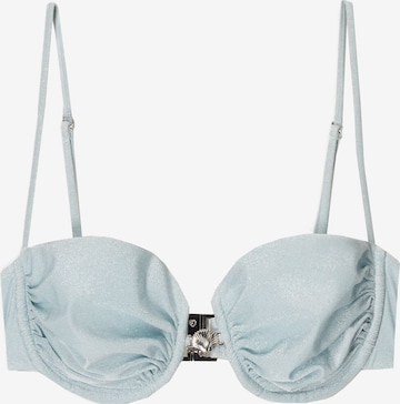 Bershka Balconette Bikinitoppi värissä sininen: etupuoli