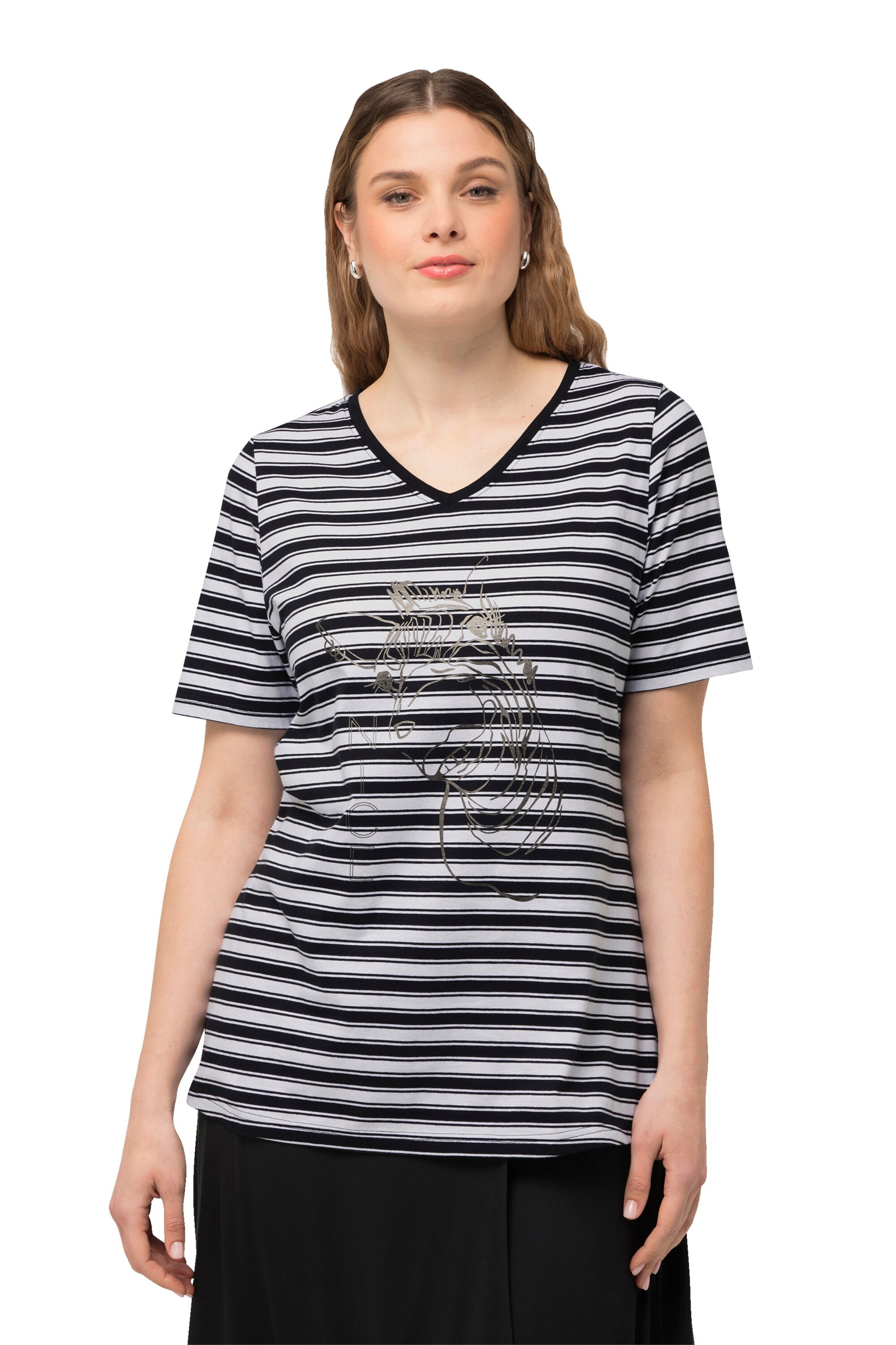 Ulla Popken Shirt in Mixed colors: front