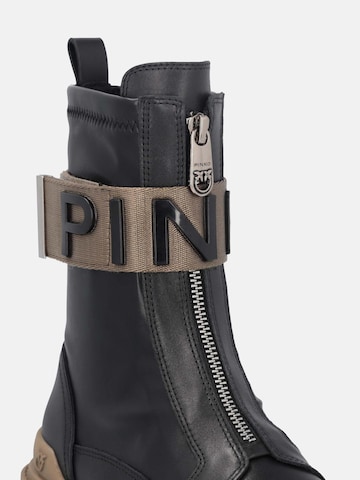 PINKO Botki 'PINKO MIA 13 ANKLE BOOT CALF LEATHER/ ST RETCH SPREADING Scarpe' w kolorze czarny