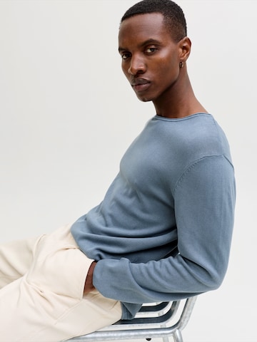 JACK & JONES Средняя посадка Свитер 'JJELEO' в Синий