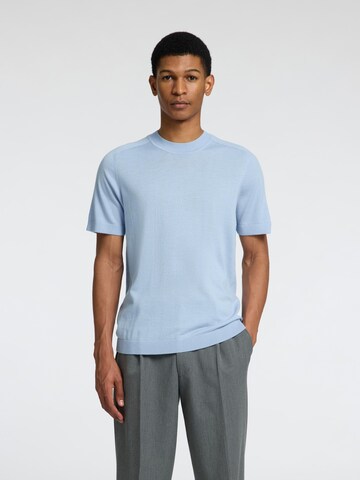 T-Shirt SELECTED HOMME en bleu : devant