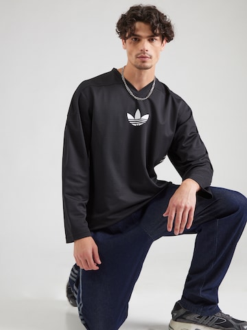 ADIDAS ORIGINALS Póló - fekete: elől