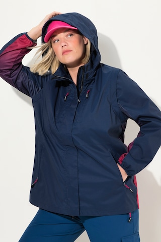 Ulla Popken Weatherproof jacket in Blue