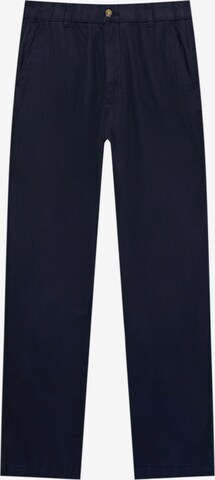 Pull&Bear Regular Chino Pants in Blue: front