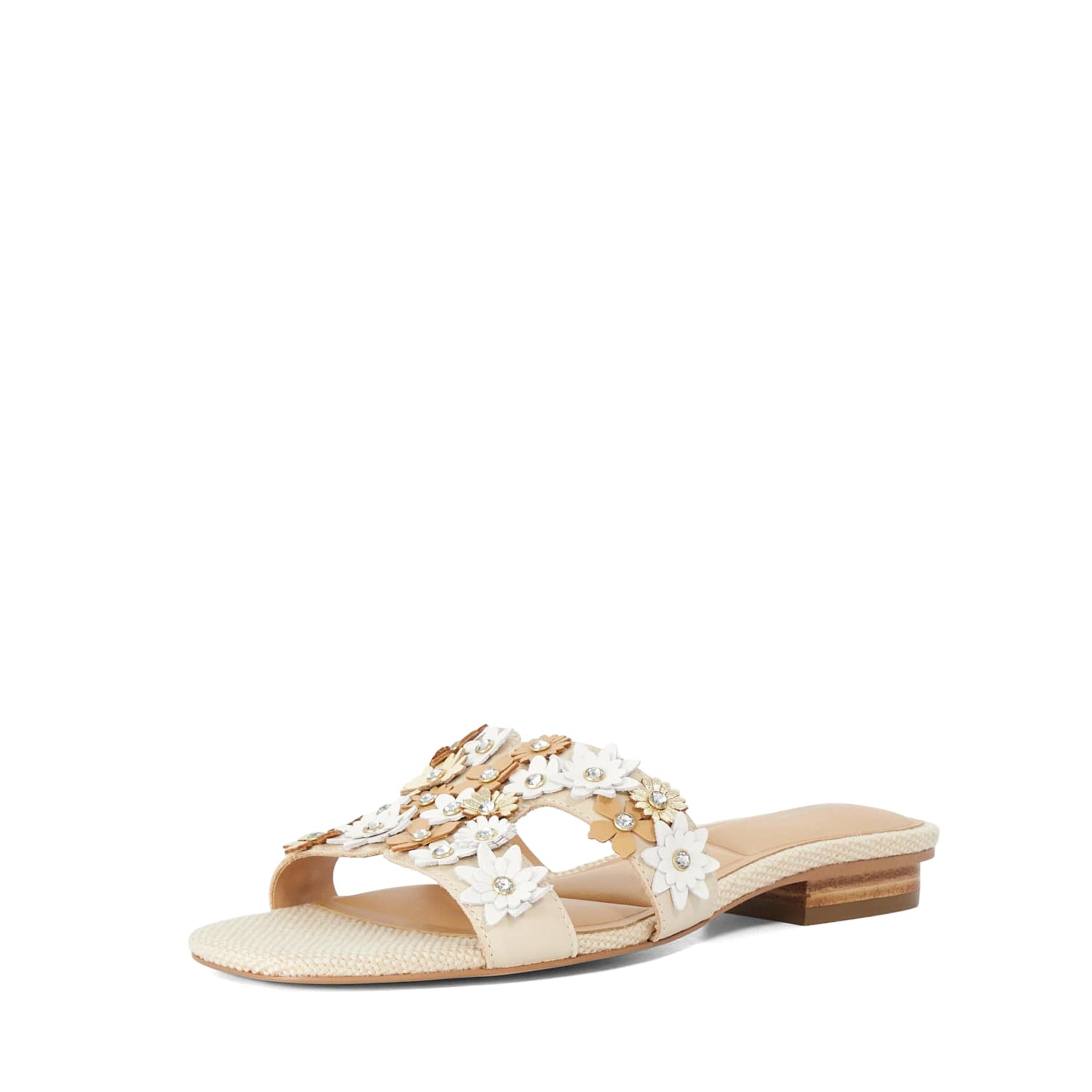 Dune LONDON Muiltjes 'Loupes' in Beige: voorkant