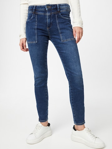 Skinny Jeans de la ESPRIT pe albastru: față