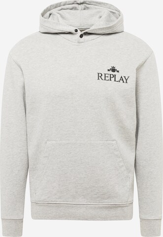 Sweat-shirt REPLAY en gris : devant