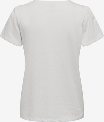 ONLY - Camiseta 'BENITA' en blanco