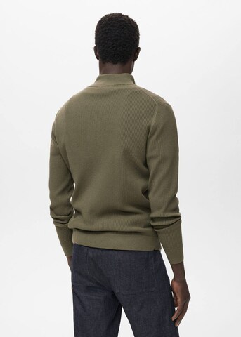 MANGO MAN Sweater 'Antiguap' in Green