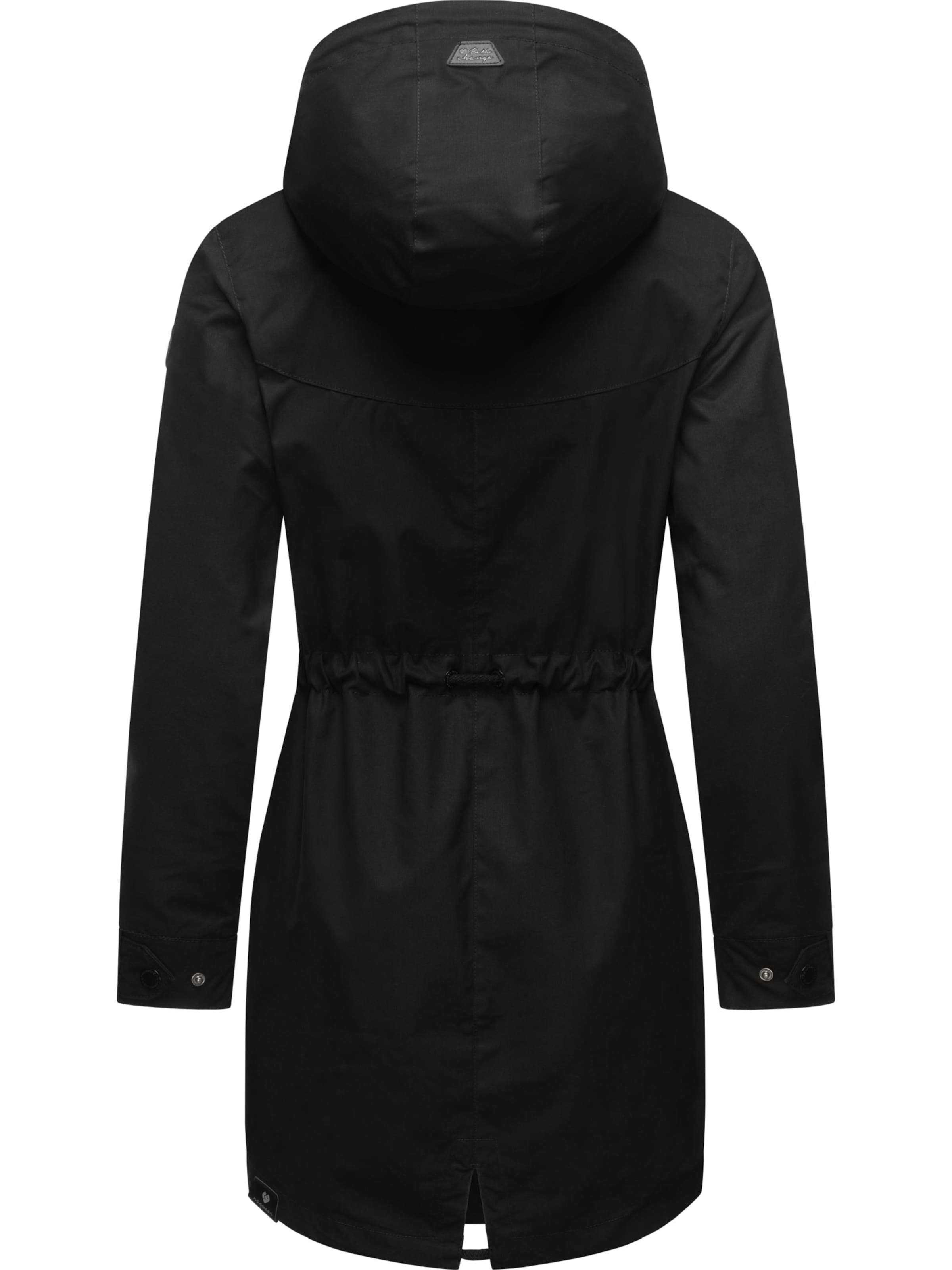 Ragwear Overgangsparka 'Canny' i sort