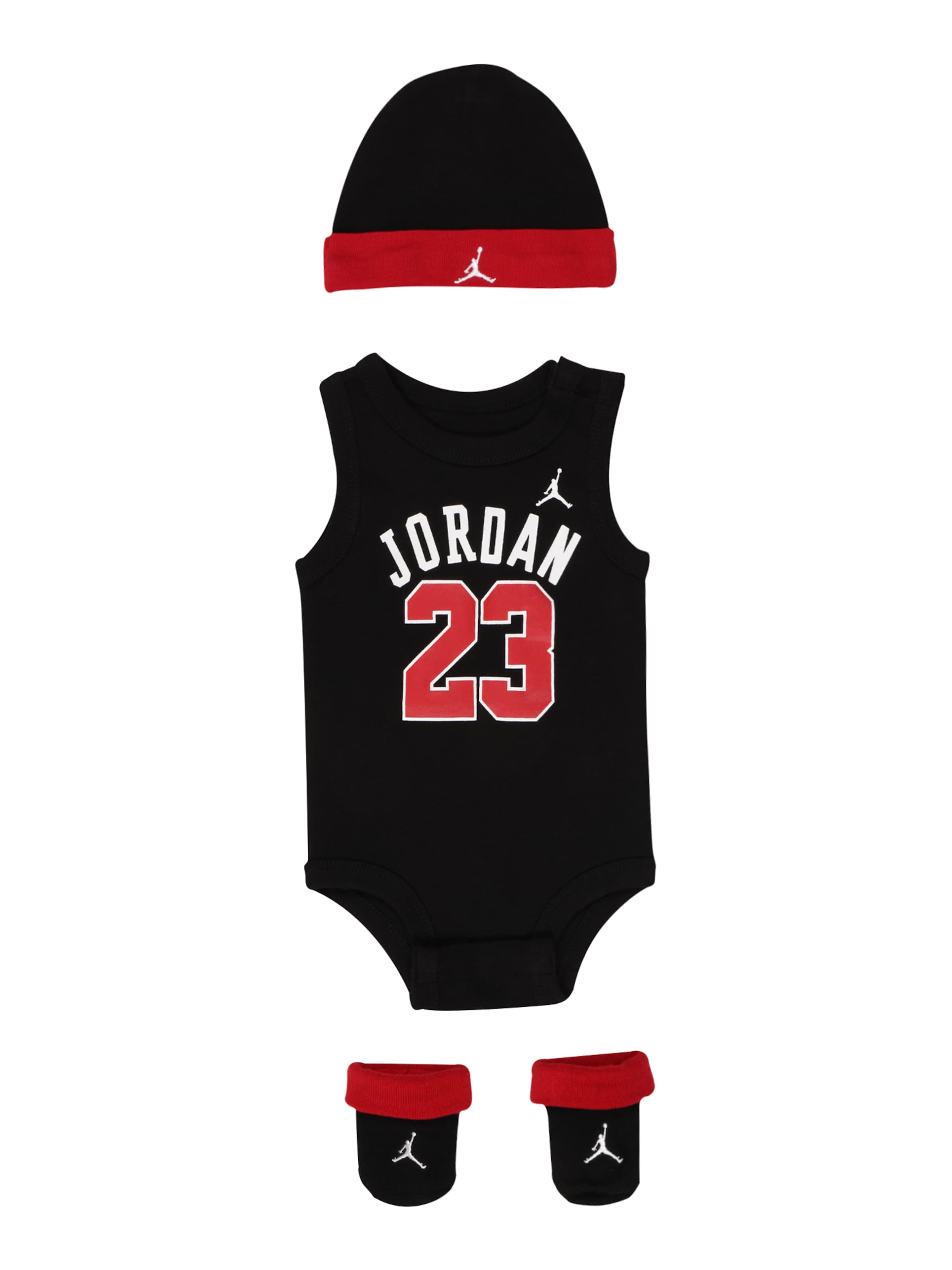 Set de la Jordan pe negru: față