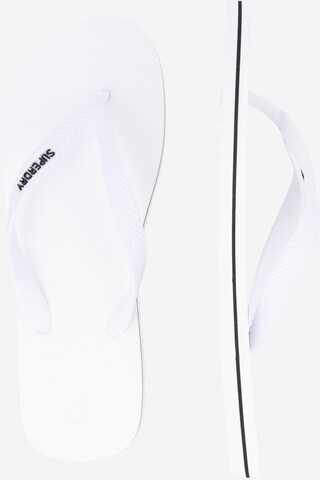 Superdry T-Bar Sandals in White