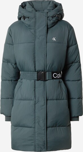 Calvin Klein Jeans Winter Coat in Dark green / White, Item view