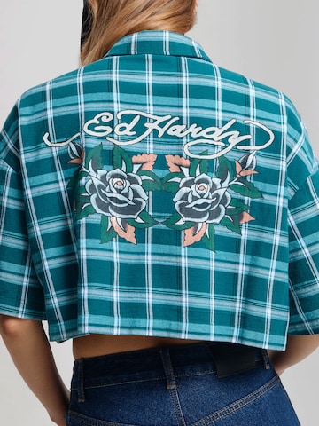 Chemisier Ed Hardy en bleu