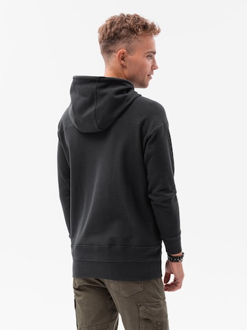 Ombre Sweatshirt in Schwarz