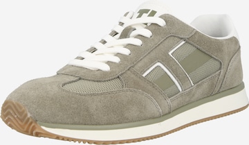 Baskets basses Tamaris en vert : devant