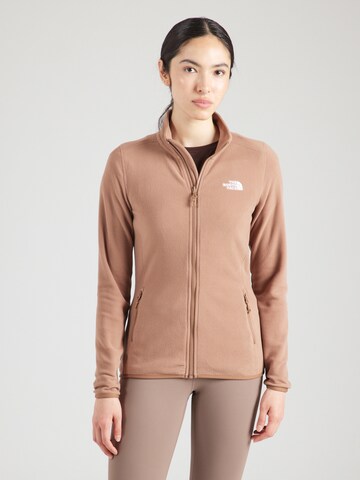 THE NORTH FACE Функциональная флисовая куртка '100 Glasier' в Коричневый: спереди