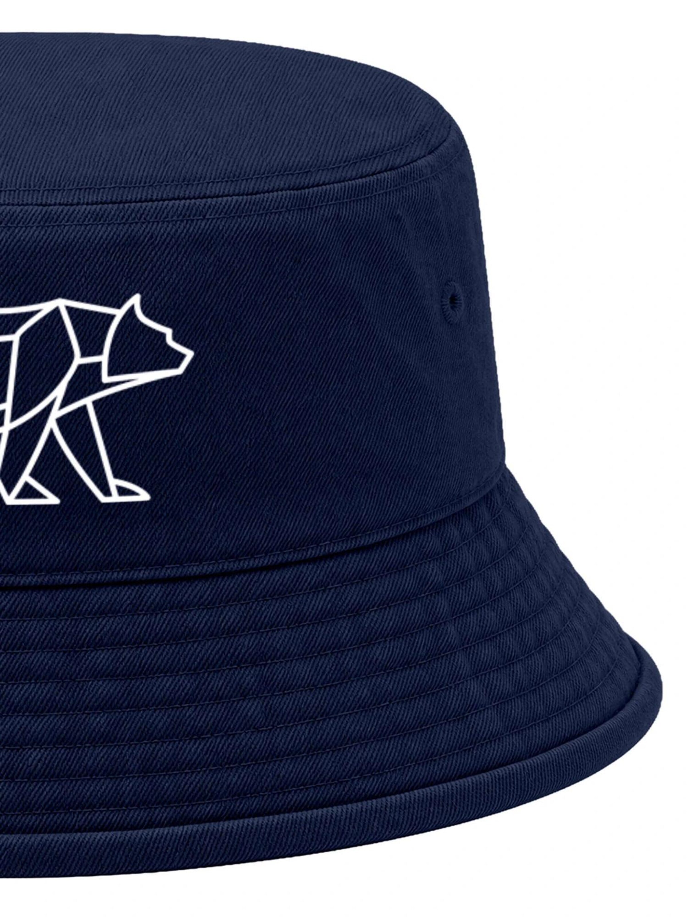 Neverless Hat 'Bär Lineart Polygon' in Blue