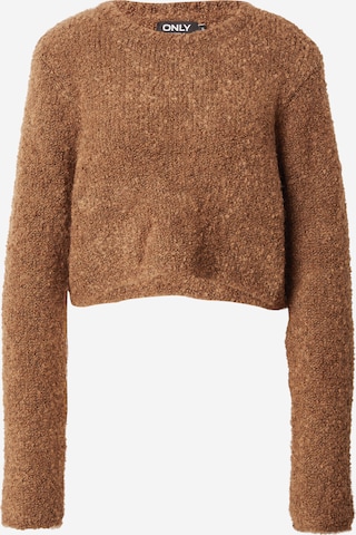 ONLY Sweater 'SIMA' in Brown: front