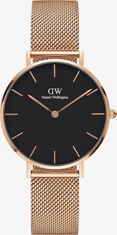 Daniel Wellington Analoog horloge 'Classic Petite Melrose DW00100161' in Goud: voorkant