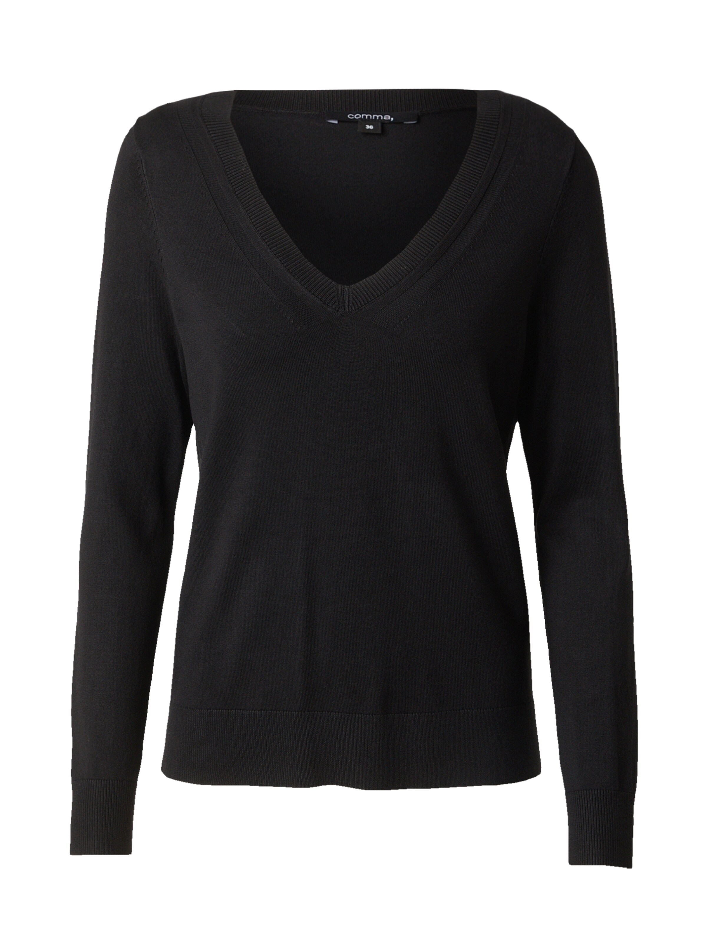 COMMA Pullover in Schwarz: Vorderseite