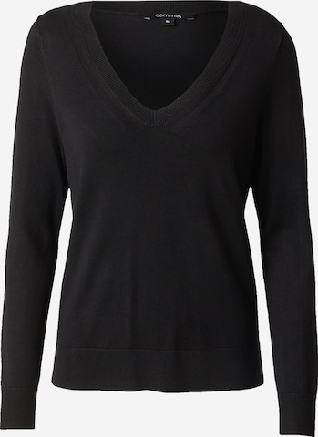 Pull-over COMMA en noir : devant