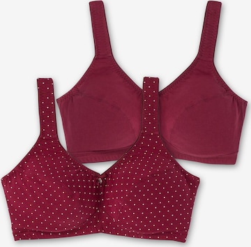 SHEEGO Bralette Bra in Red: front