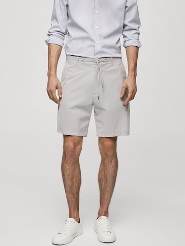 MANGO MAN Normální Kalhoty 'LUNARS' – šedá: přední strana
