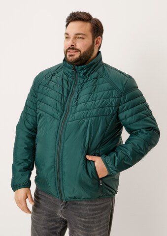 s.Oliver Men Big Sizes Übergangsjacke in Grün: predná strana