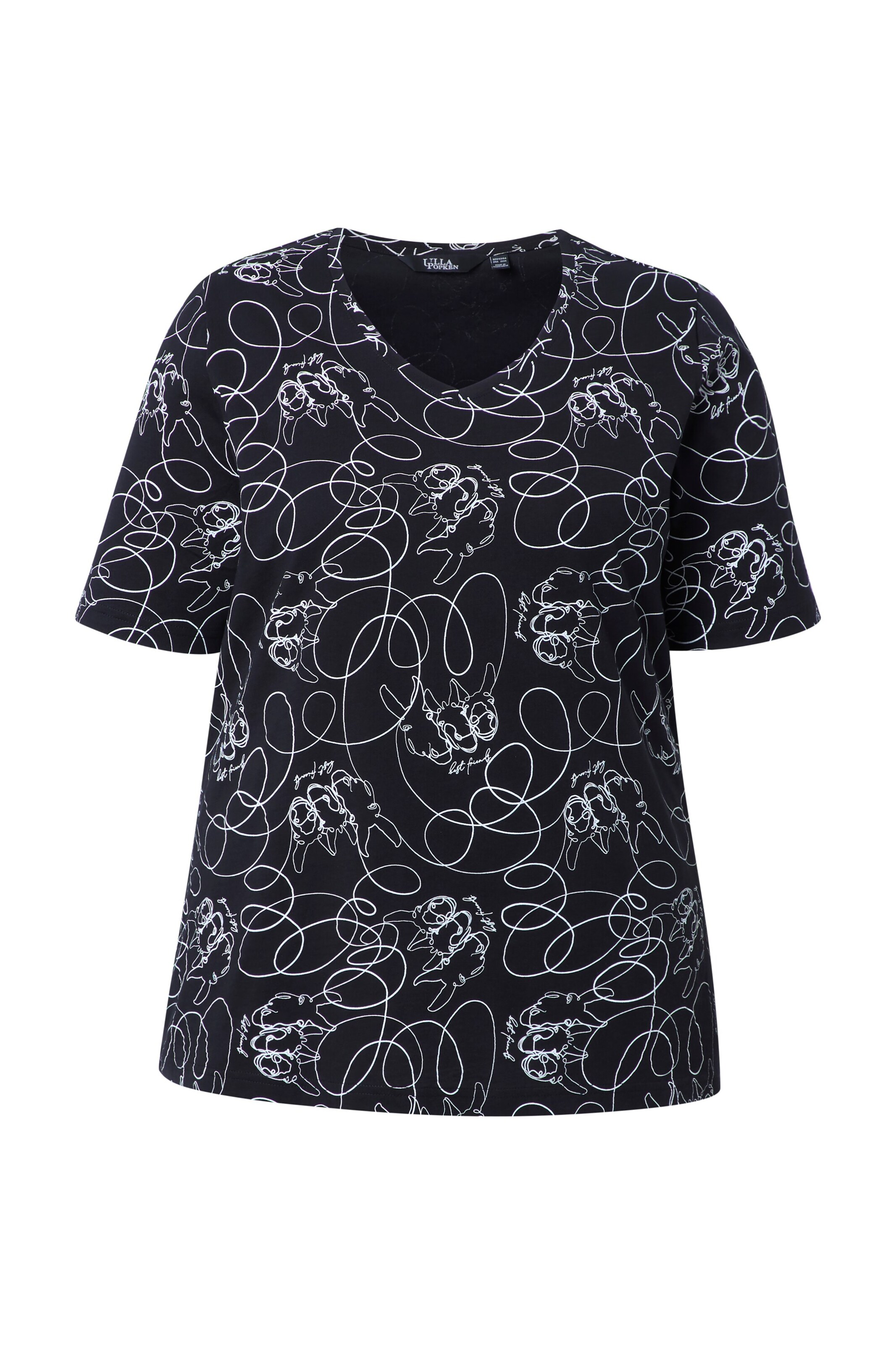 Ulla Popken Shirt in Black: front