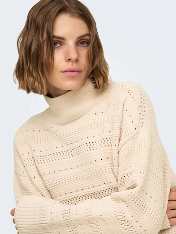 ONLY Pullover 'ONLGLOBE' i beige