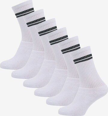 Chaussettes Mo SPORTS en blanc : devant