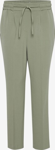 b.young Regular Pleat-Front Pants 'BYDANTA' in Green: front