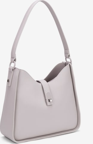 Borsa a spalla 'Borsa a Spalla David Jones Ecopelle con Chiusura Bottone e Zip' di David Jones in lilla: frontale