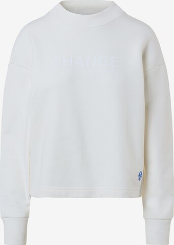 North Sails Sportief sweatshirt in Wit: voorkant