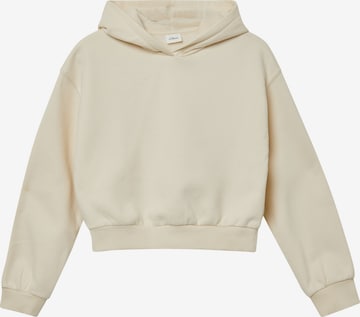 Sweat-shirt s.Oliver en beige : devant