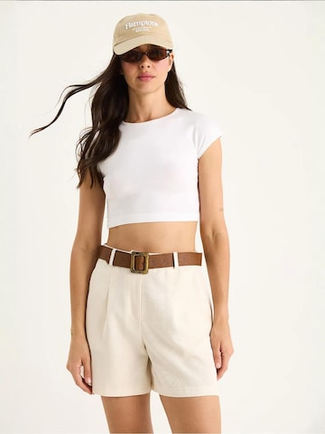 Regular Pantalon à pince Bianco Lucci en beige