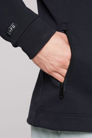 CMPD Kapuzensweatjacke aus Interlock mit Stickerei in Blau