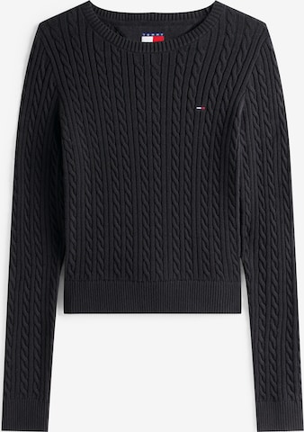 Pull-over 'ESSENTIAL' Tommy Jeans en noir : devant