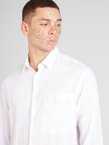 TOPMAN Regular Fit Hemd in Weiß